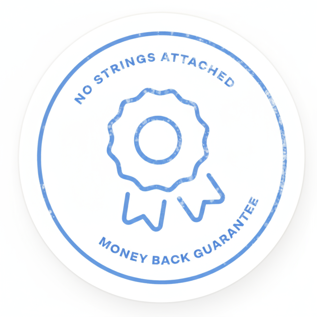 No Strings Attached - Money Back Guarantee